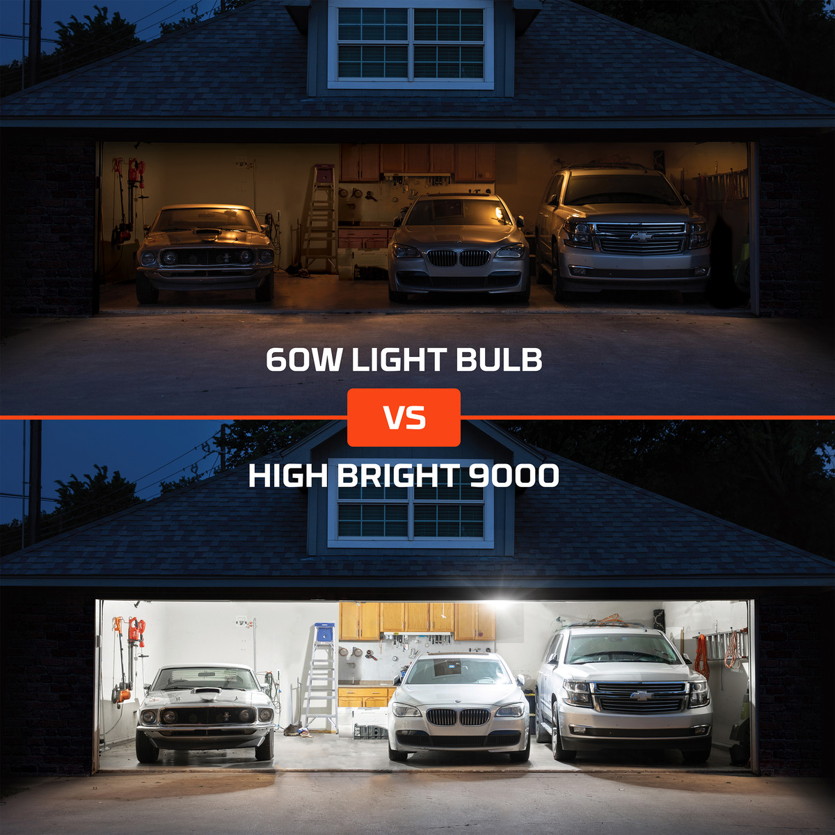 NEBO HIGH BRIGHT 9 000 Lumen LED Garage Light LED Shop Lights Work Lights Utility Lights