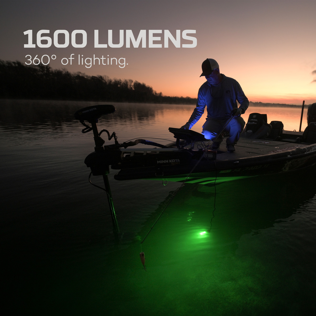 Submerser Underwater Fishing Light 1600 Lumen Green Fishing Light NEBO